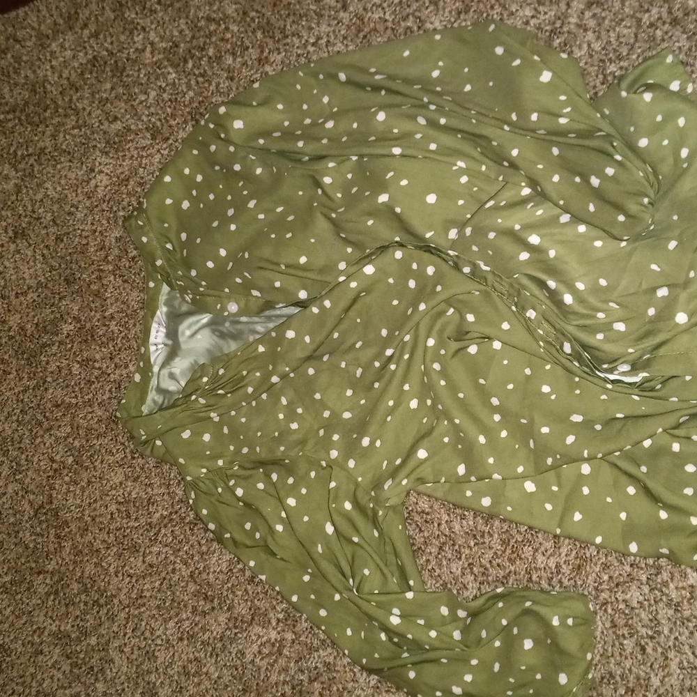 Sage Green Buisness Button Up